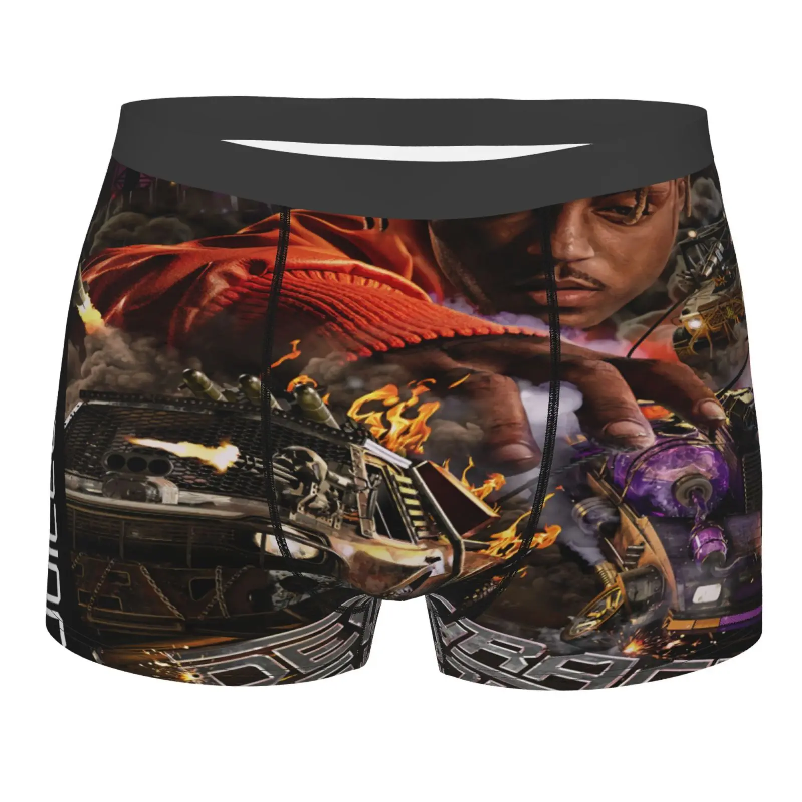 

Мужские трусы из полиэстера Juice Wrld, черные длинные Трусы из полиэстера, сексуальное нижнее белье для мужчин, 999