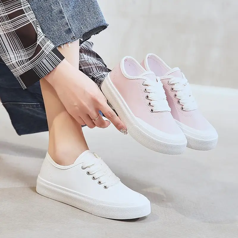 

Small White Shoes Women's 2022 New Summer New Thin Models Net Red Explosion Models Sports And Leisure Flat Canvas Shoes Autumn