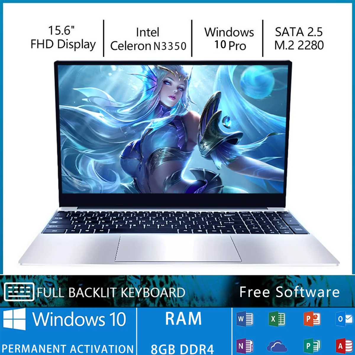 10 1-дюймовый IPS ноутбук 8 ГБ ОЗУ ТБ/15 6/512 SSD Windows10 с камерой BT4.0 256 ггц WiFi дешевый