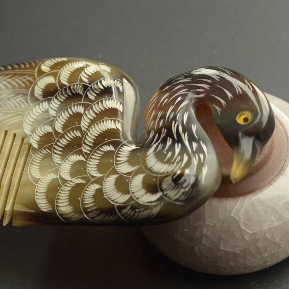 

Ox Horn Comb Double Sided Hair Comb Hair Comb Engraved Hair Comb