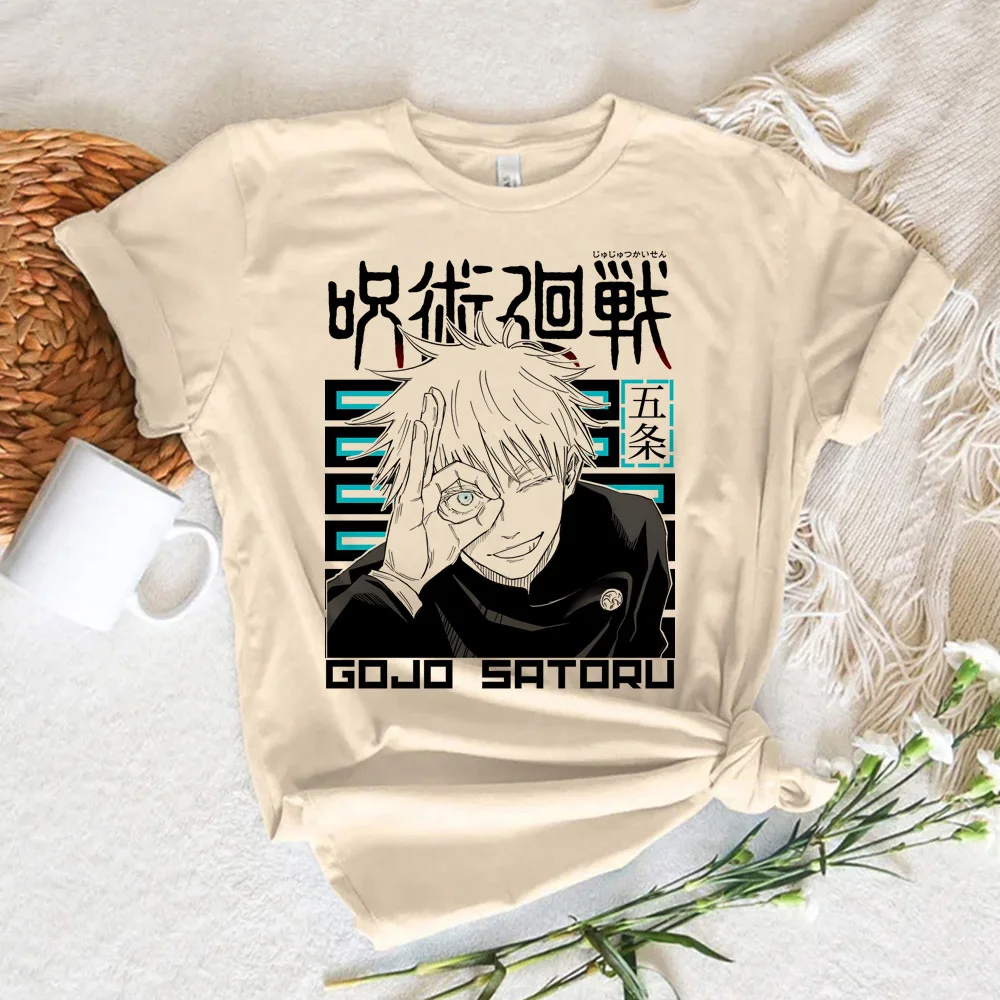 Gojo Satoru shirt girl Y2k University Classic Psychedelic Breathable harajuku Graphic korean clothes 80s Vintage