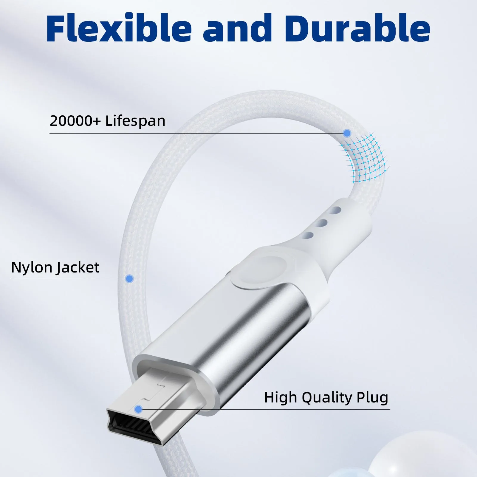 Фото Адаптер для камеры OTG, сертифицированный MFi кабель Lightning-Mini USB для Canon 5D3 Nikon D4, импортное фото-видео с iPhone 14 13 12 XR №5