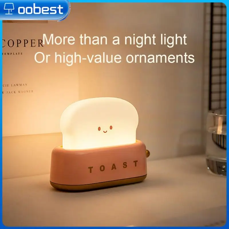 

Dimming Nightstand Night Light Children Bedroom Rechargeable Sleeping Lamps Household Portable Switch Mood Light Timing Creative