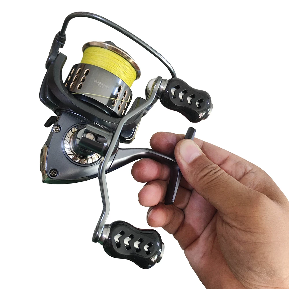 Фото Складная металлическая рукоятка для рыболовных катушек KASTKING/SHIMANO, вкручивающаяся, усиленная №5