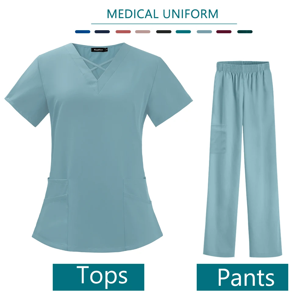 9 цветов оптовая цена топы с коротким рукавом брюки униформа для кормления