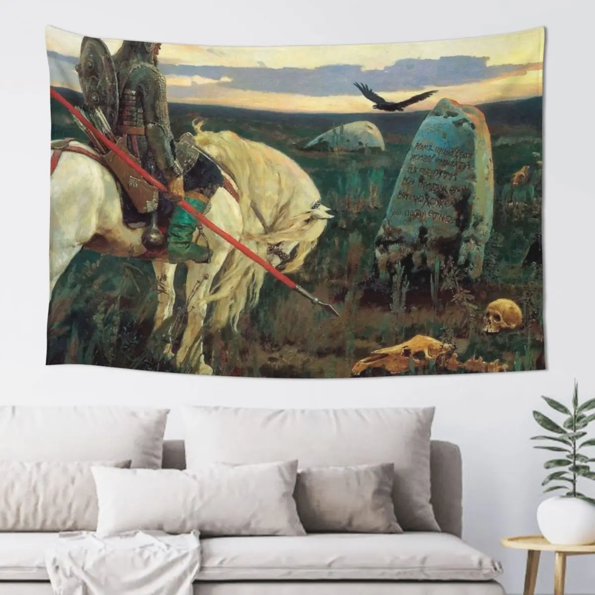 Рыцарь на перекрёсах Виктор Васнецов гобелен настенное художественное