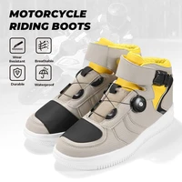 motorcycle men boots off road racing shoes moto biker casual spiral shoe breathable microfiber touring boots summer winter