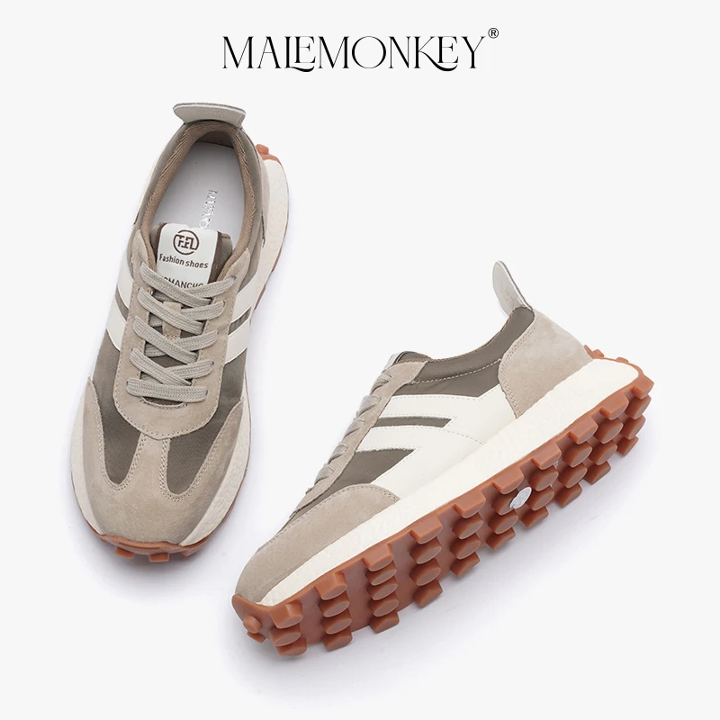 Chunky Sneakers Women Casual Sport Shoes Platform Shoes Non-slip Breathable Ladies New Trendy Trainers Thick Sole Handmade