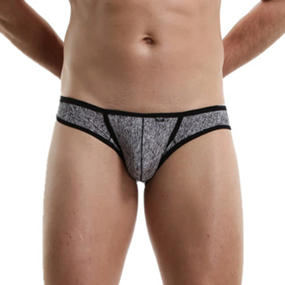 

Sexy Mens Leopard Briefs Seamless Underwear Bulge Pouch Underpants Printed Panties Ice Silk Bikini Trunks Male Knickers Undies