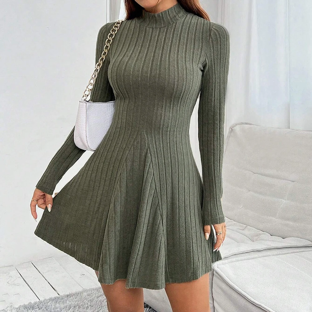 Женское однотонное мини-платье Mia Muse | AliExpress