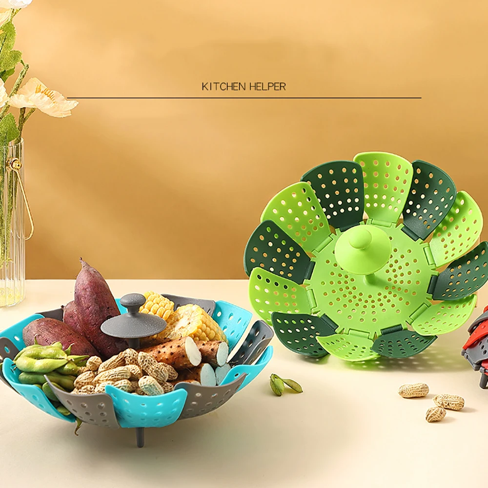 

Telescopic Plastic Fruit Basin, Folding Basket, Lotus Steamer, Multifunctional Filter