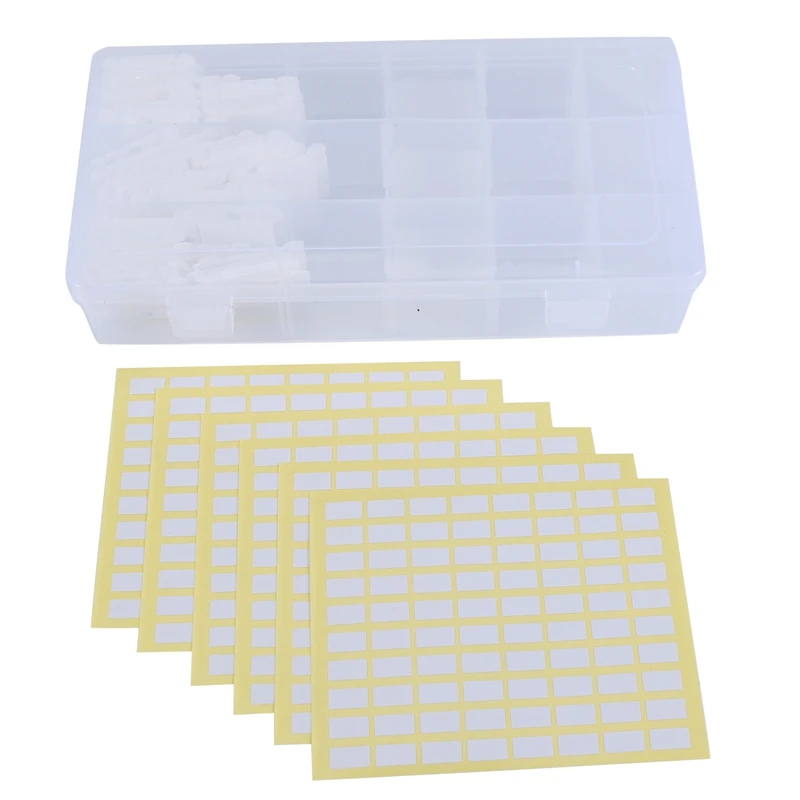 

One Box of 50 Plastic Bobbins Floss & Needlecraft Organizer