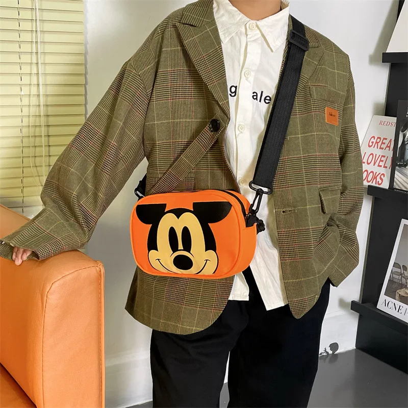 Disney Kids Shoulder Bag for Boy Girl Children Cute Cartoon Crossbody Bag Mickey Mouse Toddler Side Bags for Girls Free Shipping