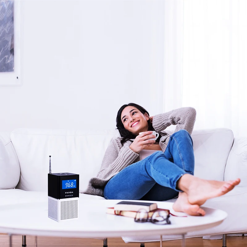 Цифровой FM-радиоприемник стерео динамик с картой памяти музыкальный mp3-плеер