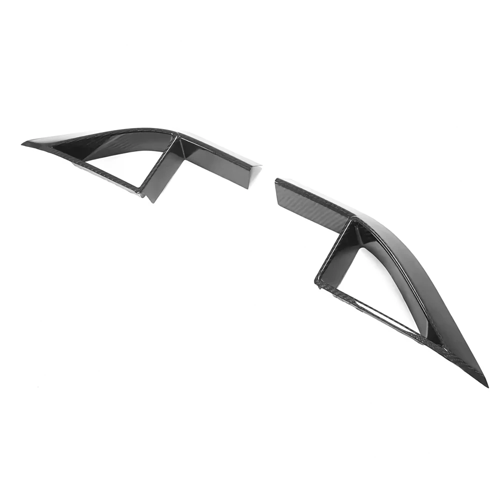 Передний бампер из сухого углеродного волокна с низкой решеткой накладка на