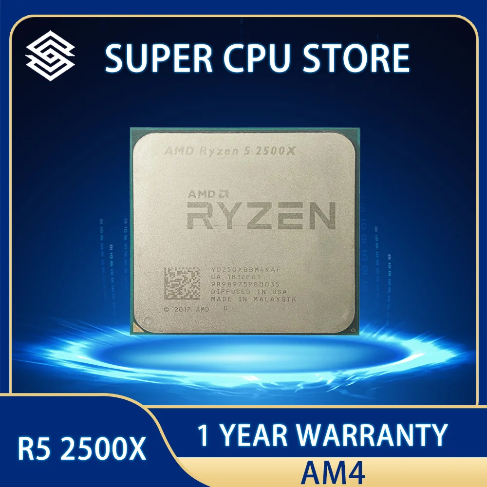 

AMD Ryzen 5 2500X R5 2500x3,6 ГГц игровой Zen + 0,012 четырехъядерный восьмипоточный ЦПУ процессор 65 Вт L3 = 8M YD250XBBM4KAF разъем AM4