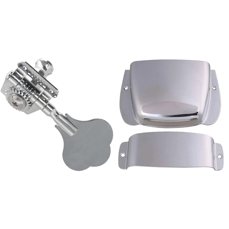 

1Pc Vintage Jazz Precision Bass Tuning Pegs Open Geared Bass Tuners (Right) With Practical Alloy Bass Bridge Cover
