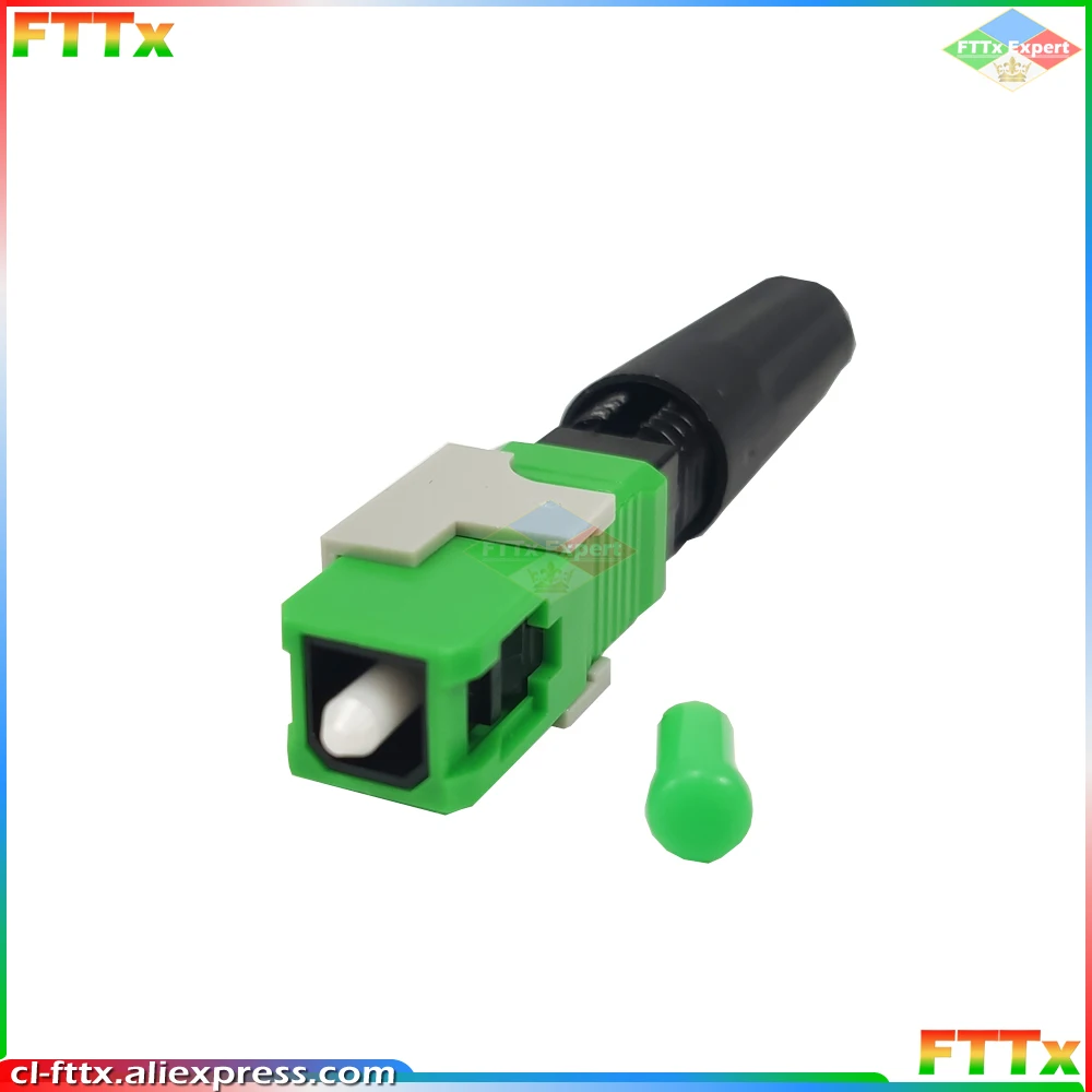 Wholesales FTTH SC APC FTTH pre-bur fiber optic quick connector SC APC FTTH Fiber Optic Fast Connector SC Connector Freeshipping