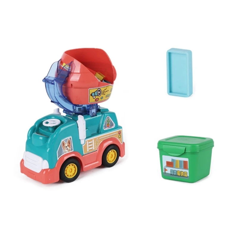 

Automatic Truck Machine Include 102 PCS Colorful Blocks