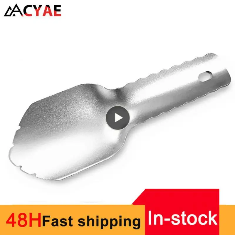 

Outdoor Camping Shovel Multi-functional Gardening Aluminum Shovel U-shaped Nail Sand-digging Spade Survival Emergency Tools