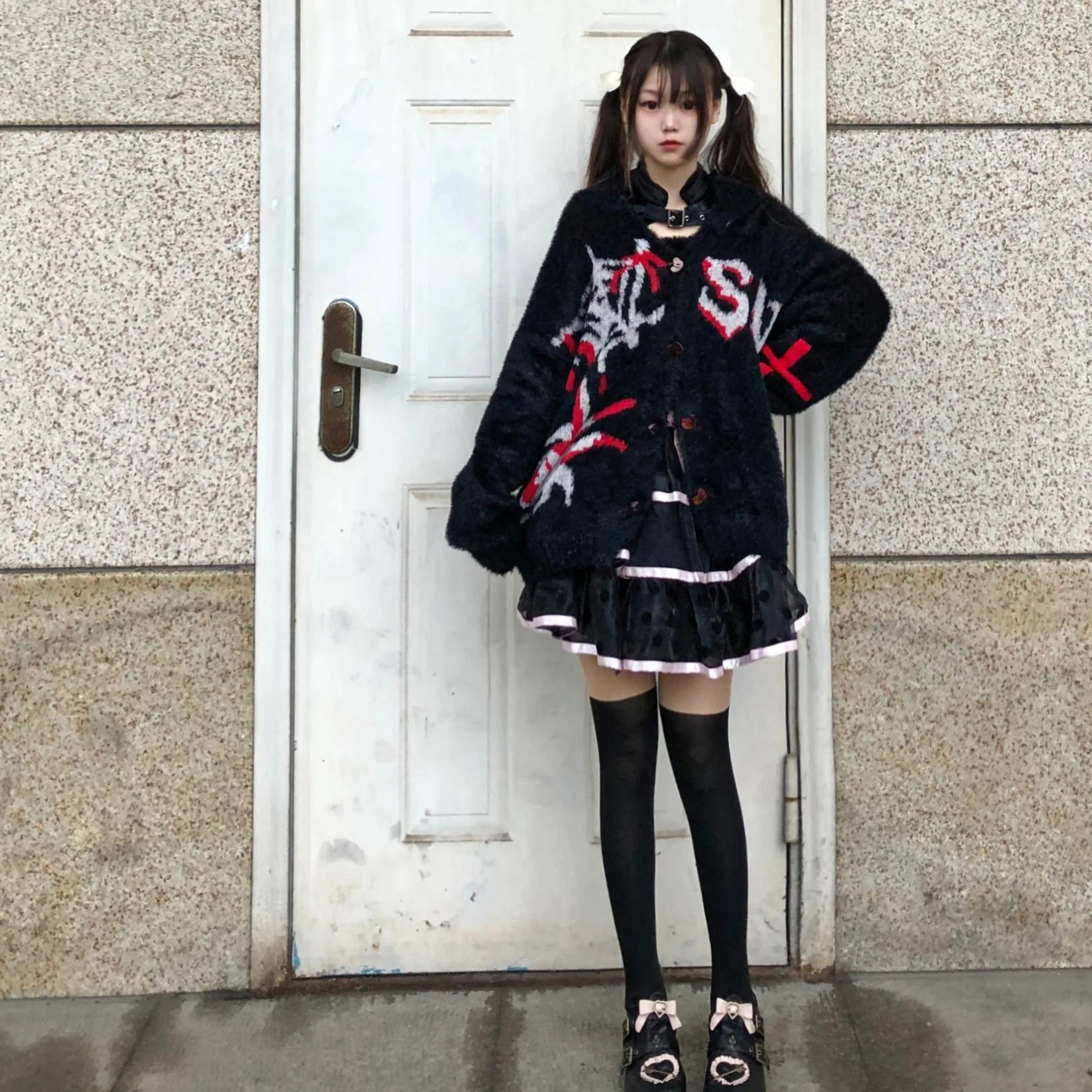 Новинка весна-осень женская модная свободная Черная куртка с длинным рукавом и