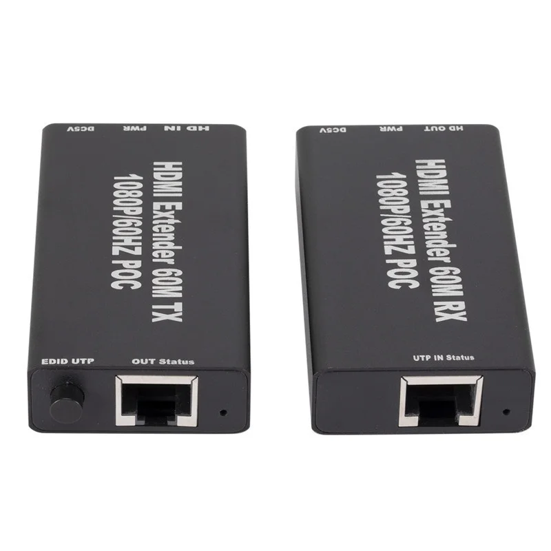 Dhl 25 пар удлинителей HDMI RJ45 4K удлинитель Cat5 60 м 120 аудио комплект Over Ethernet Cat6/5e для PS4