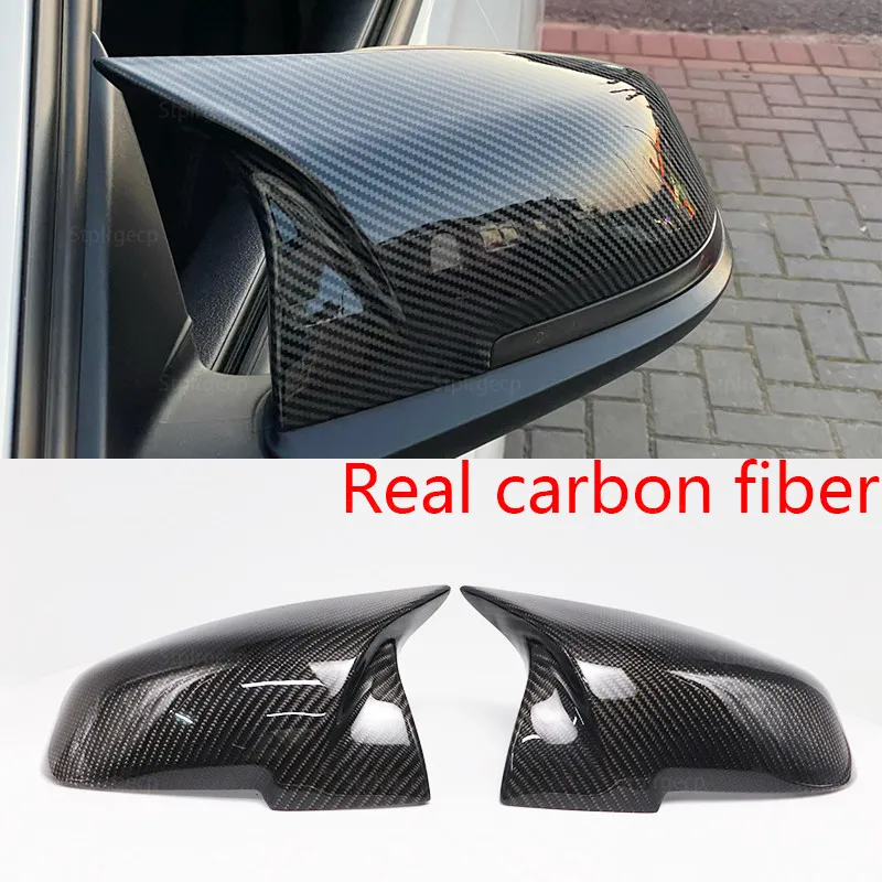 Чехол для зеркала заднего вида, чехол из натурального углеродного волокна черного цвета для BMW Series 1 2 3 4 X M 220i 328i 420i F20 F21 F22 F23 F30 F32 F33 F36 X1