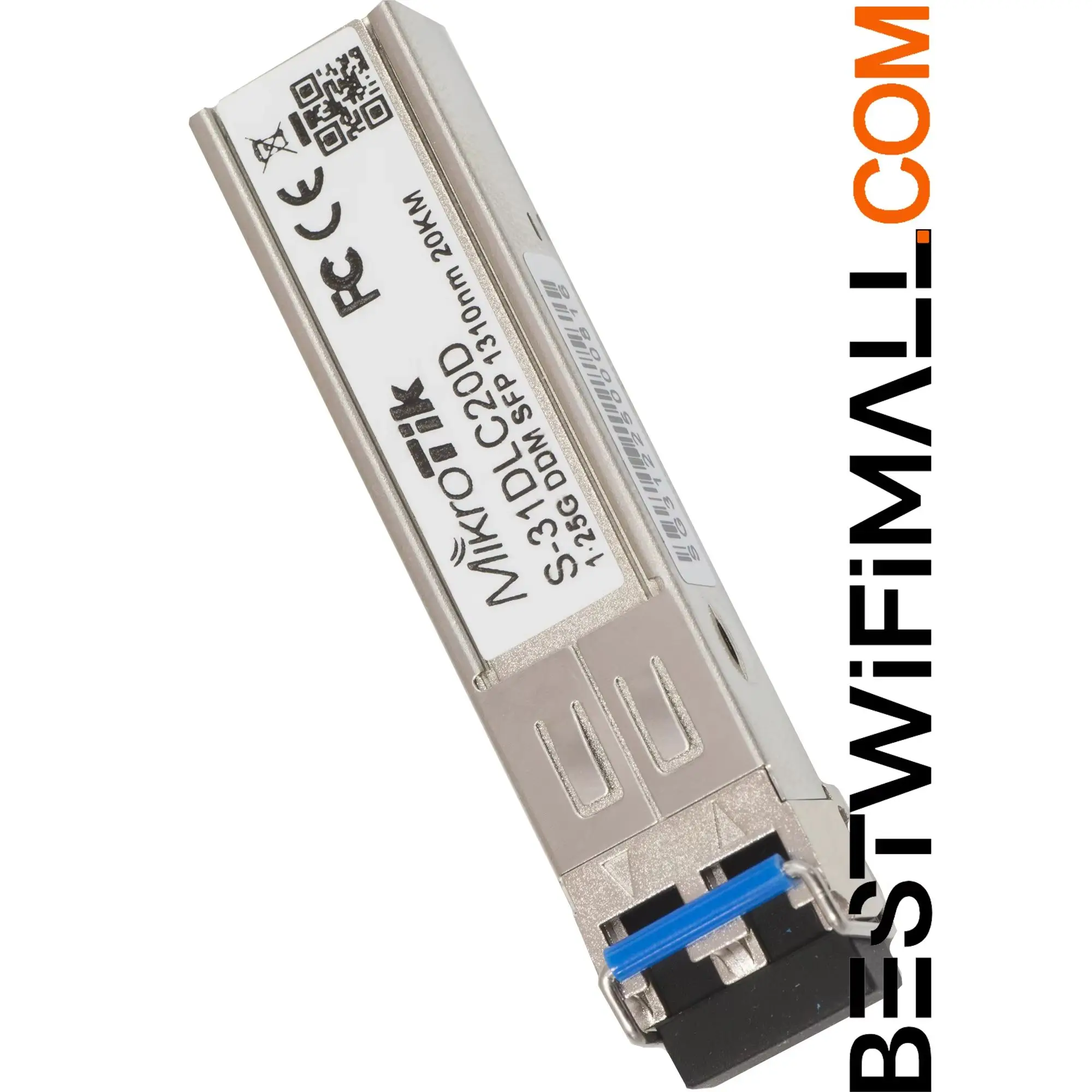 Фото Модуль SFP MikroTik S-31DLC20D, одномодовый, 1.25G, 20 км, 1310 нм, двойной разъем LC, для оптоволоконных соединений, 1 шт. №3