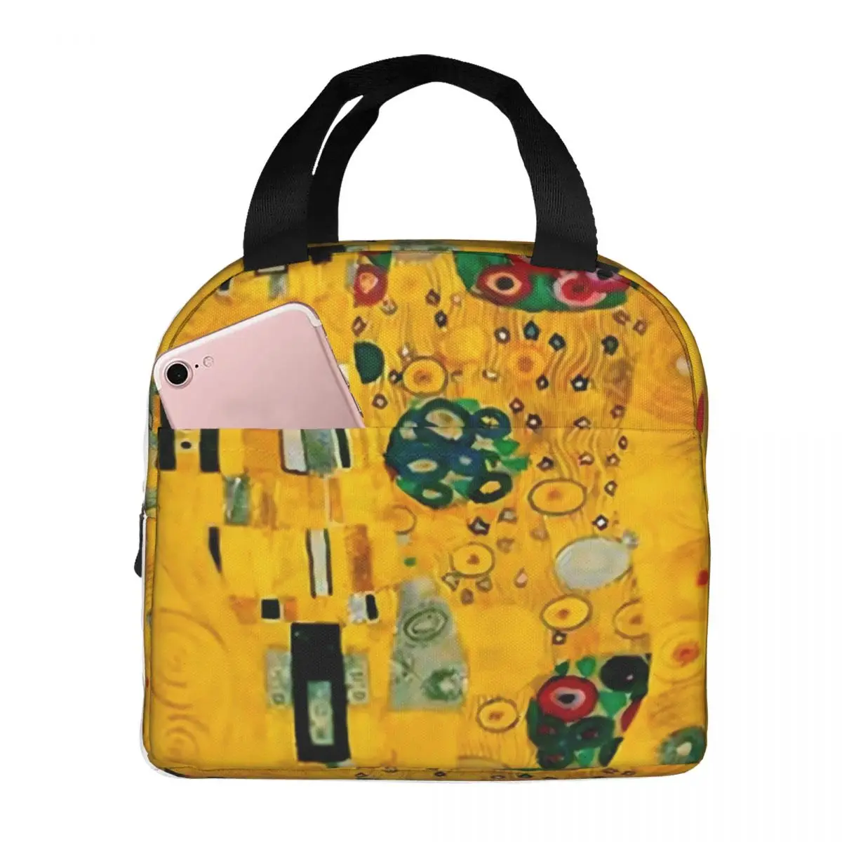 

Gustav Klimt Lunch Bag Golden Tears Print Work Lunch Box Child Vintage Graphic Design Thermal Tote Handbags Oxford Cooler Bag