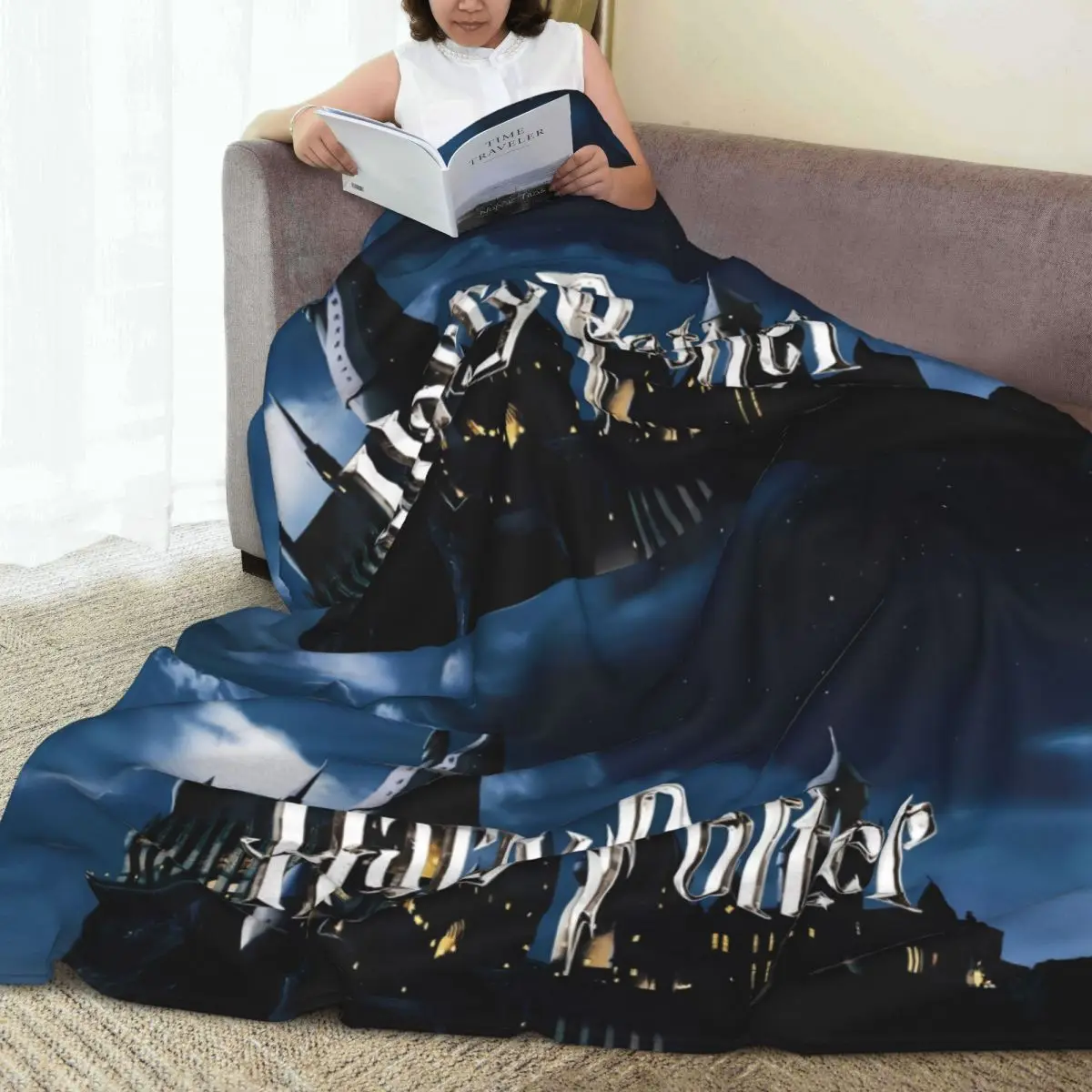 Одеяло с логотипом H-Harry P-Potter плюшевое постельное белье теплым узором пледы для