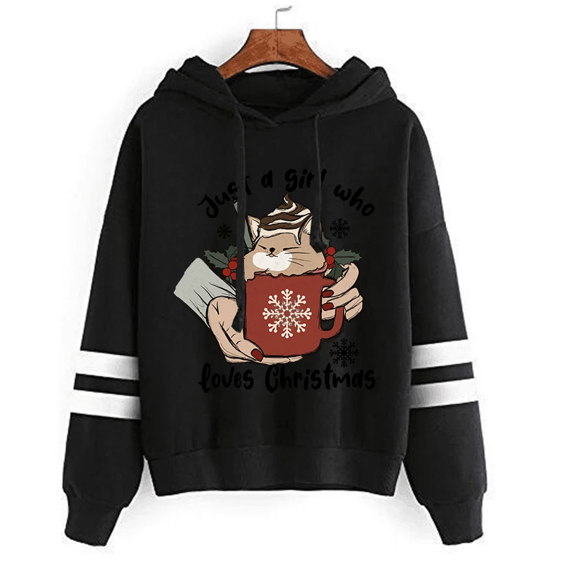 Just A Girl Who Love Christmas Hot Anime Kawaii Hoodies Men or Women Short Sleeve Sweatshirt  2022 Fashion Hoddie for Teens