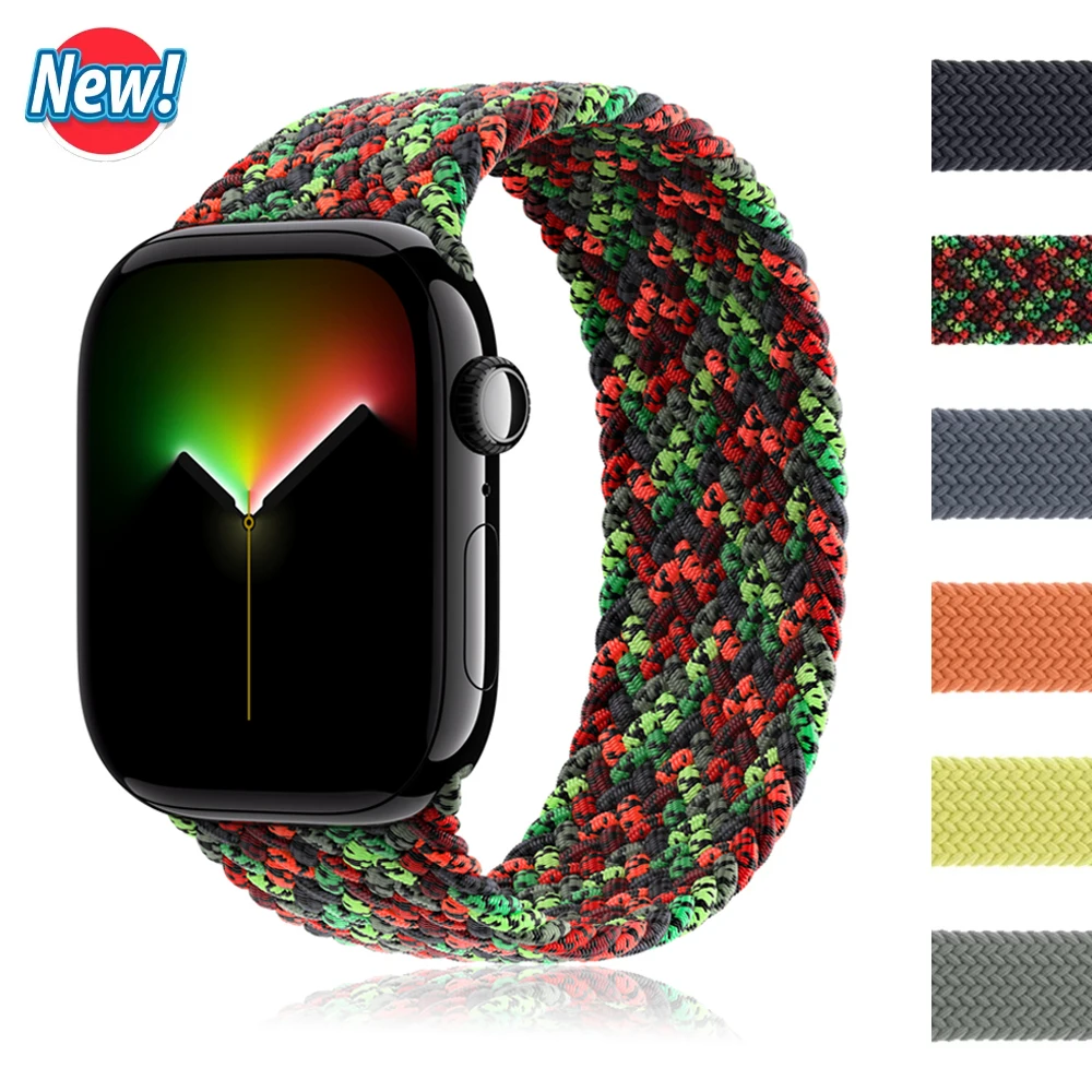 Фото Официальный ремешок для Apple Watch, 49 мм, 44 мм, 45 мм, 46 мм, 42 мм, 41 мм, 40 мм, плетеный ремешок-петля для iWatch 11 SE3 10 9 8 7 6 5 Ultra3 2 №2