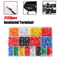2120pcs insulated wire terminal kit crimp terminal combination ve insulated terminal for auto electricians mechanics workshops