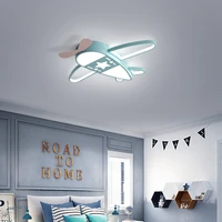 creative plane led ceiling lights for childrens room bedroom star projection ceiling lamp bluepink modern ceiling light led