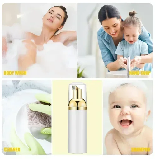 20 шт. 30 мл-100 мл прессованная бутылка для пены макияжа скраб быстрой