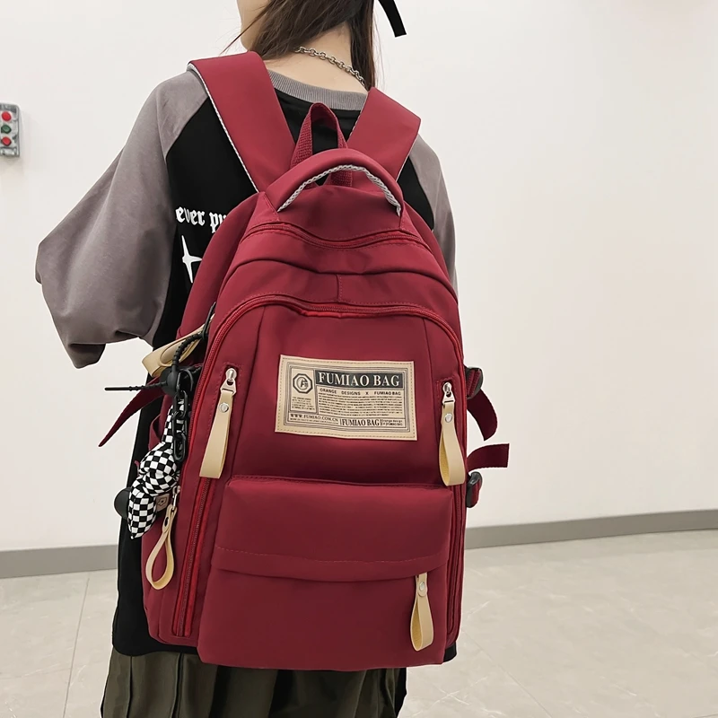 

Водонепроницаемый рюкзак JOYPESSIE для мужчин и женщин, модный вместительный дорожный ранец для влюбленных, черная сумка для ноутбука