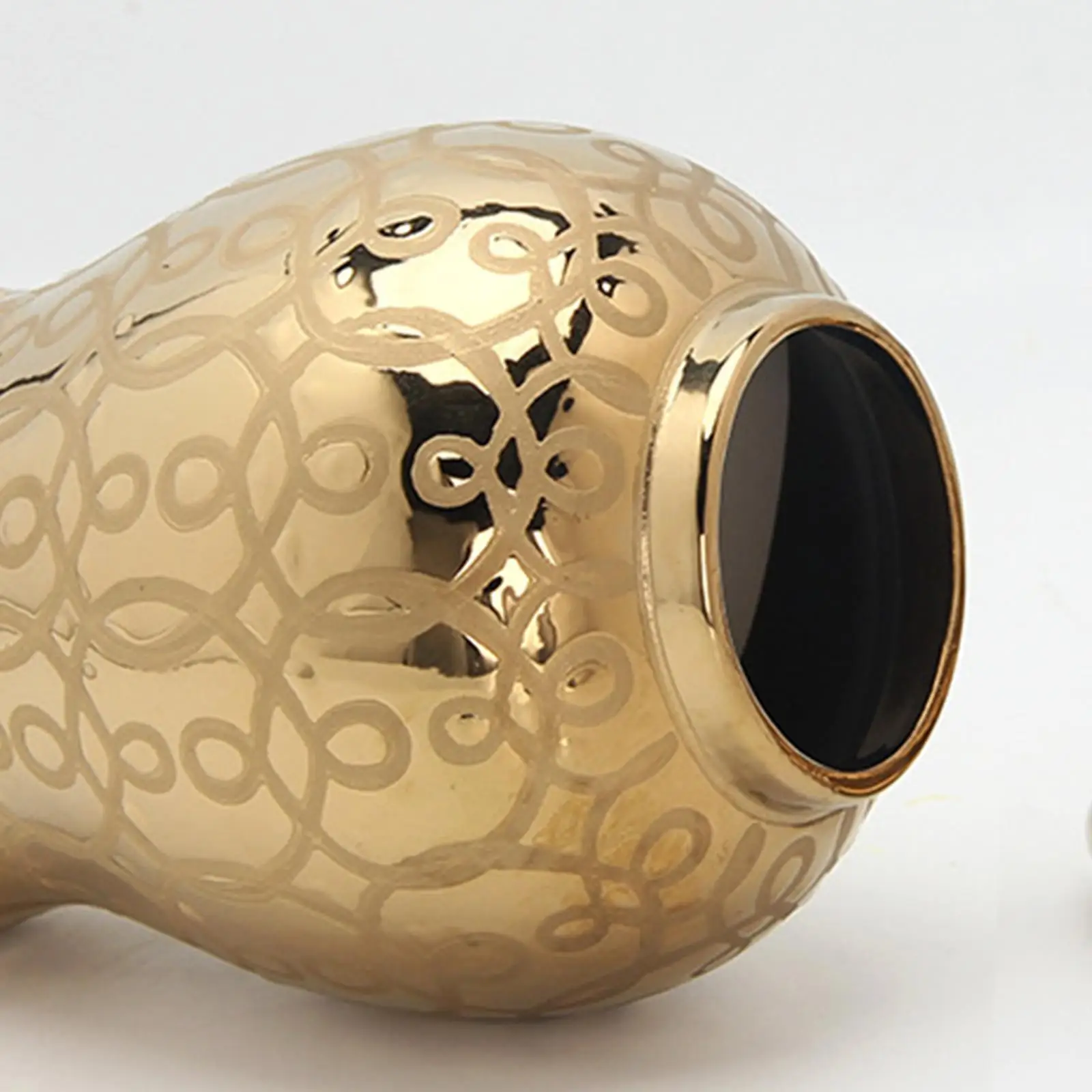 Современная керамическая банка имбиря с крышкой фарфоровая банка для хранения Цветочная композиция 36x18 см