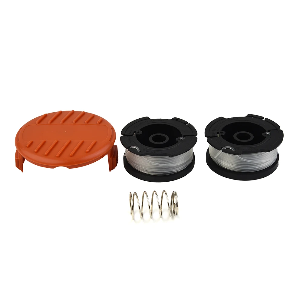 

2Pcs String Trimmer Spool Line + 1Pcs Cap Cover For Black & Decker GLC 3630L 3630L20 120 13 14 1423 2000 GL 544 280 425SC 30 301