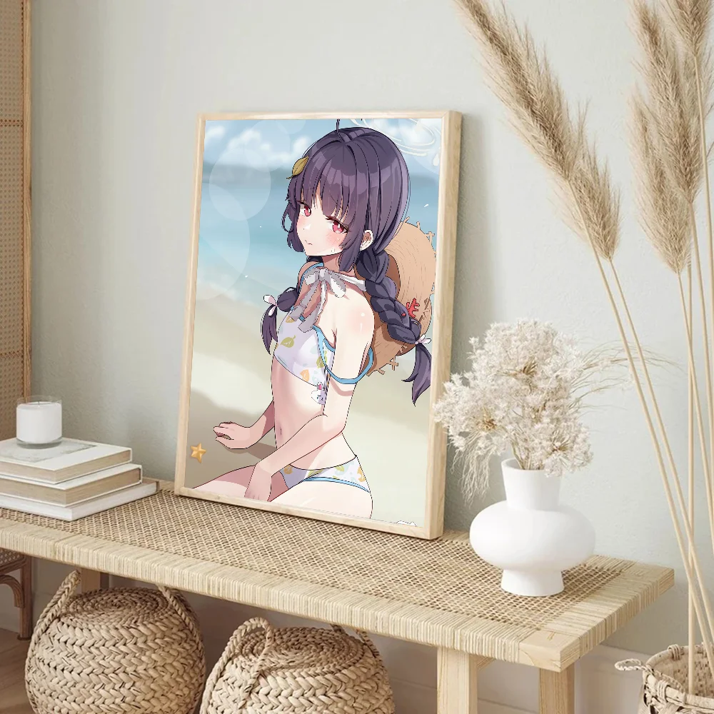 Kasumizawa Miyu Синий Архив Игровой Постер Водостойкая Самоклеящаяся Художественная