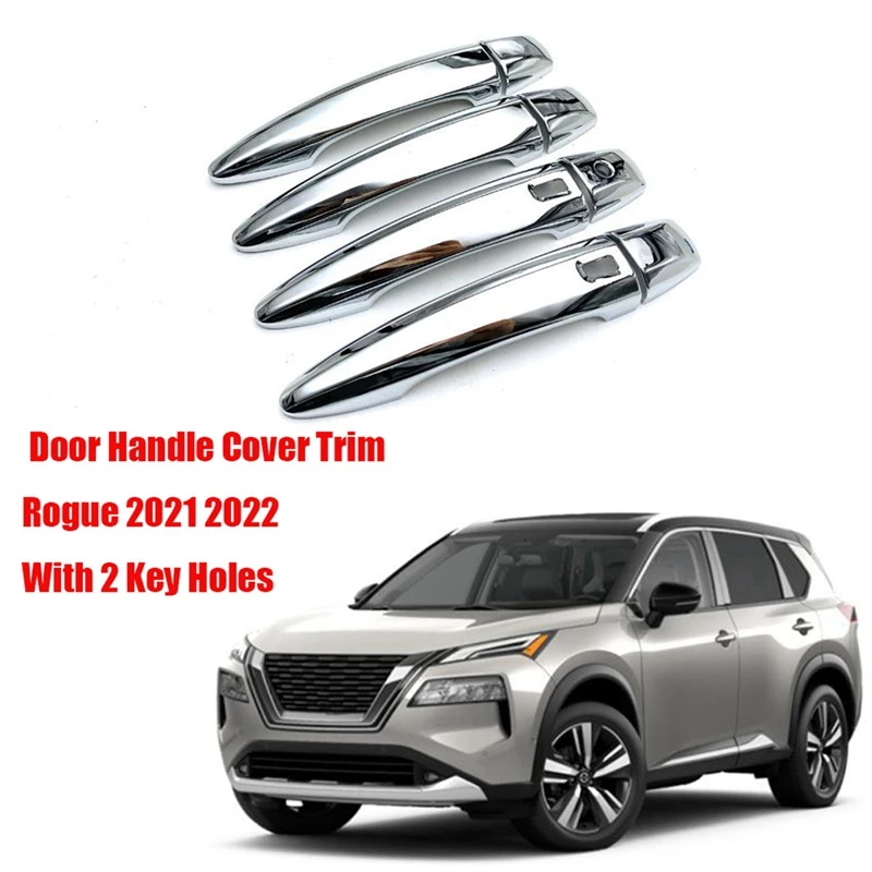 

Хромированная накладка на дверную ручку багажника из АБС-пластика, отделка для Nissan Rogue 2021 2022, автостайлинг