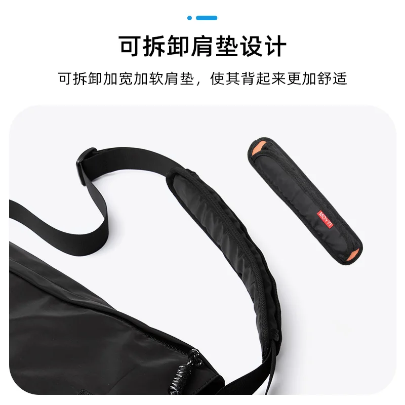 Female Oxford Waterproof Shoulder Bag Fashion Soft Shoulder Strap High Quality Solid Youth Multifunction Convenient Buckle Bag
