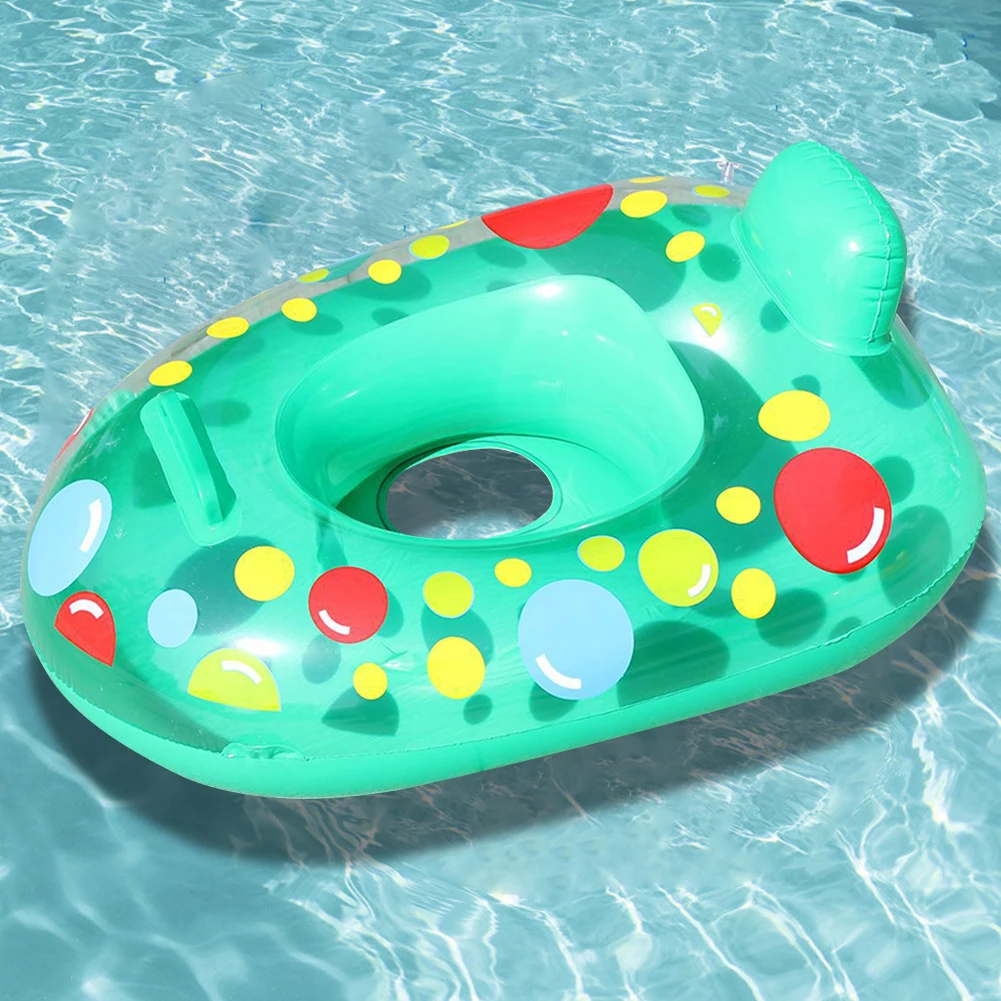 

PVC Swimming Rings Smooth Color Random Swimming Lifebelt Ring Wear-Resistant Unisex Reusable Convenient for Children Beach Party