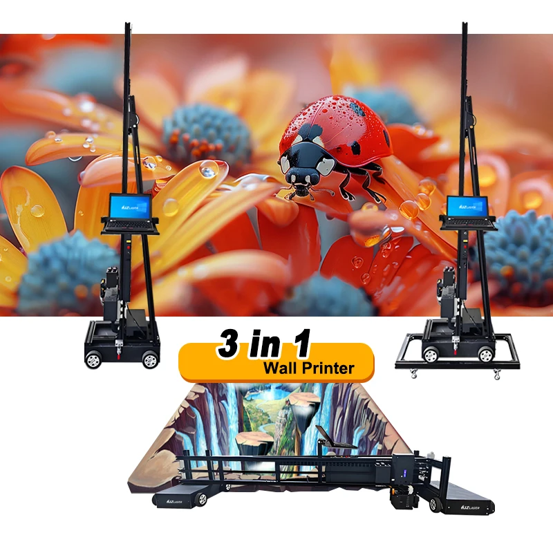 Настенная печатная машина Zeescape 3D вертикальный настенный принтер/цифровой