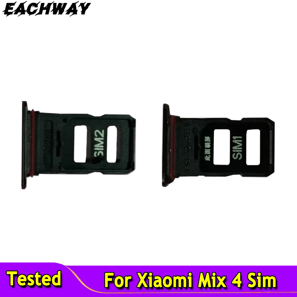 

Memory & SIM Card Tray Holder For Xiaomi Mix 4 Sim & Micro SD Reader Card Slot Replacement Parts for 2106118C mi mix4