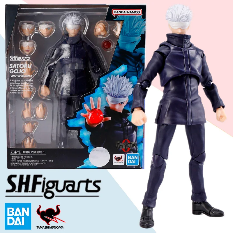 

Original Bandai Anime Action Figure Jujutsu Kaisen SHFiguarts Satoru Gojo Finished Model Kit Collection Toy Gift for Children