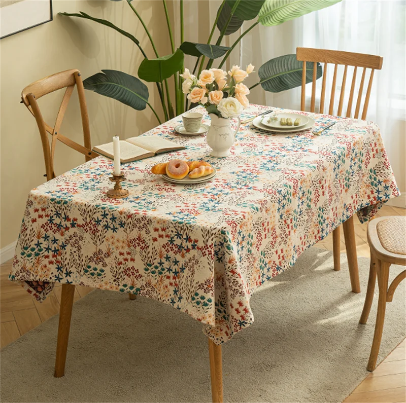 

American European Style Light Luxury Cotton Linen Tablecloth Banquet Household Modern Fashion Table Cloth