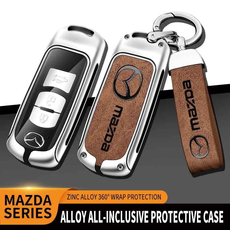 

Zinc Alloy Car Key Cover Fob Case Shell Keychain For Mazda 2 3 6 Atenza Axela Demio CX-5 CX5 CX-3 CX7 CX8 CX-9 MX-5 Accessories