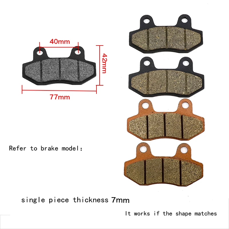 On Sale Motorcycle Front  And Rear  Brake  Pads Brake  Disc Electric Vehicle Accessories   For Honda 50 90 110 125 140 150 160cc images - 6