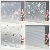privacy window film flowers vinyl self adhesive glass door film heat control anti uv glass stickers for office and home decor