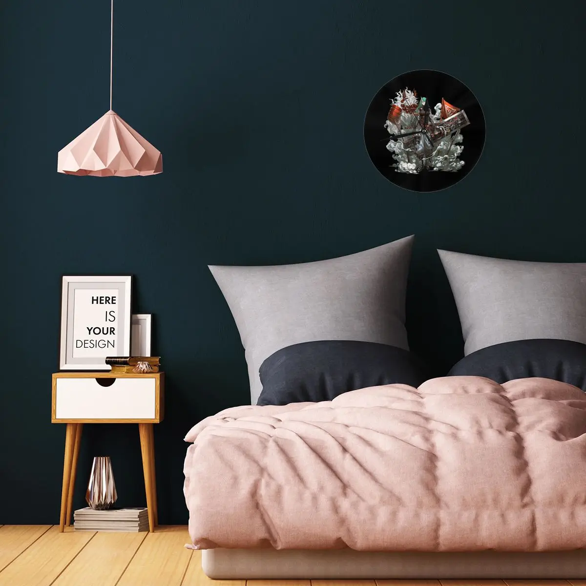 Часы настенные Patrolling Ronin Hoshiguma Skin-наклейки Рыцари